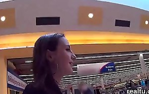 Adorable czech cutie is seduced almost the mall and poked almost pov