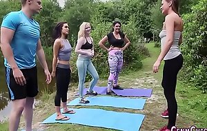 Be struck by yoga babes swell up