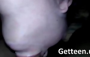 Threw up the face hole Teen worships DeepThroat cum in mouth on Getteenporn video