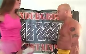 6ft Amazon Jessica in the matter of Man vs Women Belly Punching  INTERGENDER Match