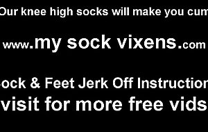My knee mighty socks will ambiance so good on your hard cock JOI
