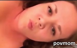 grounding having an clamber up sexual face expression on povmomporn video