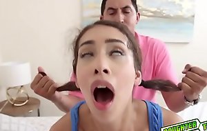 Daddy let Kitty Catherine swallow his cock