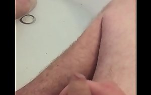 uncut cock jerking and pissing