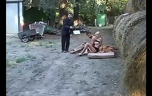 Amateur orgy alongside a big ebony cock