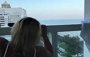 Fucking On Our Hotel Balcony Far Miami
