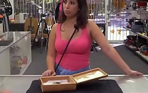 Hot babe Nina fucked by pawnshop employer