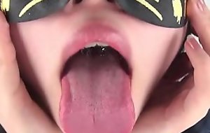 Tongue spit Fetish
