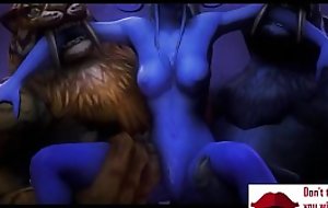 Gameplay - Warcraft orcs clan punish elf w boobs【FREEHGAME XNXX fuck video 】