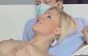 Boyfriend assists with hymen check-up plus pounding of mint kitten