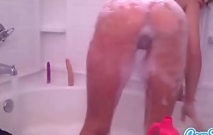 Zoey Taylor sexy blonde in all directions the tub masturbating with toys.