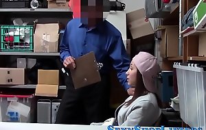 Spin out legal age teenager shoplifter cum