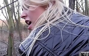 Euro Blonde Bangs Outdoors video starring Nikky Dream - Mofoxxx fuck movie