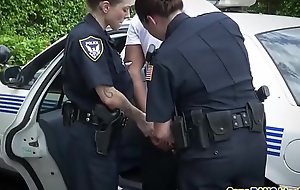 Derisive mouth plump pretty good police cops abused big threatening cock traffic violator