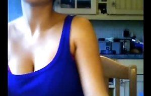 Hot Indian fuck movie Girl Shows will not hear of tits on web camera