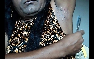 Indian fuck movie girl shaving armpits hair by straight razor..AVI