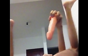 Boy playing there dildo consolo