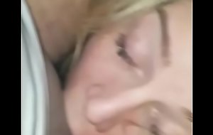 Nasty, filthy, snotty hardcore blowjob while very spangled