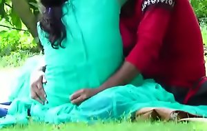 Desi video of couple in a garden