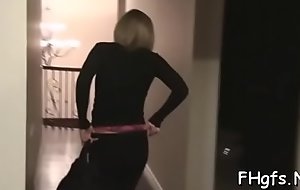 Stupendous blonde gf gets fang instead of dildo