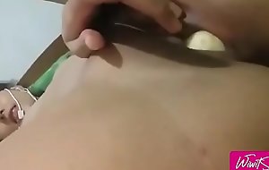Wiwit marifatul ulumi with big cucumber in pussy Asian Video from Indonesia
