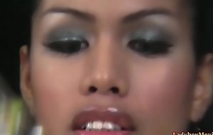 Ladyboy Karn Inserts A Beaded Toy Into Tight Hole