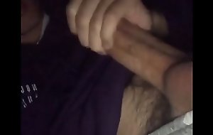 Teen can't help but stroke his hard cock