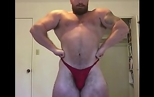 Beefy Bodybuilder Revealing Posing Trunks OnlyfansBeefBeast