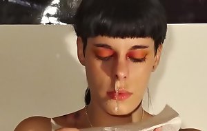 Teen girl's huge snot by sneezing fetish pt1 HD