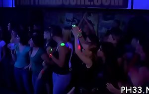 Lots of group-sex on dance floor