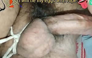 My egg tie with rope