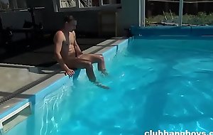 Tim Jerks Off his Friend and Then Plays in the Pool