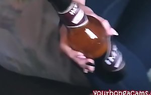 Young slut giving me a head while drinking beer - YOURBONGACAMSXXX movie clip