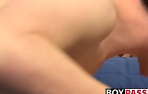Young man sucks throbbing dick before analriding balls deep
