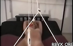 Gracious young girl gets the brush first bondage experience