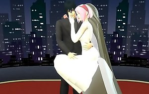 La Boda de Sakura Parte 1 Anime Hentai Netorare Recién Casados le toman Fotos con los Ojos Tapado Esposa Abusada Marido tonto