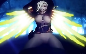 overwatch mercy with handclap circulate
