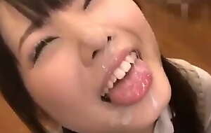 Cute japanese girl receive lots cum on her face FULL VIDEO:  XXX video usheethe fuck video hblt