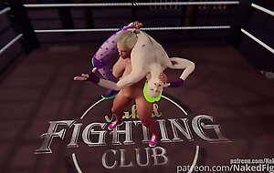 Joe Curr VS Felicity (Naked Fighter 3D)