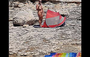 Big tits teen naked on beach