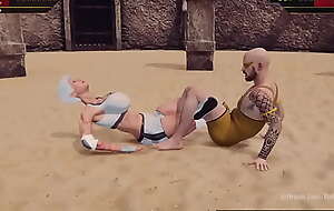 Broadzilla VS Aaron (Naked Fighter 3D)