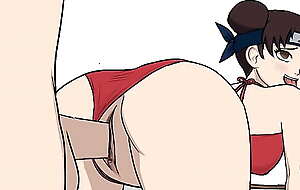 tenten doggystyle with panties