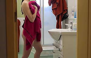Spying on My Young Stepmother in the Shower.