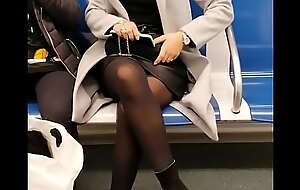 Candid French Arab Girl with pantyhose