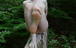Outdoor nude in the woods