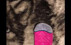 Cum on wife's dirty puma socks
