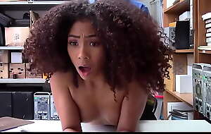 Sexy Shoplifting Ebony Teen Has to Pay with Her Pussy to Earn Freedom - Nia Nixon