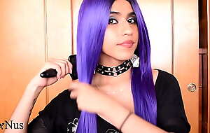 Hairstyle my beautiful straight purple hair