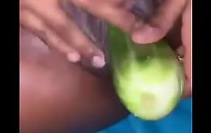 Fucked a cucumber till I squirted
