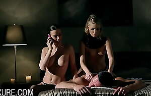 Fantastic threesome with Claire Castel and Cayenne Klein